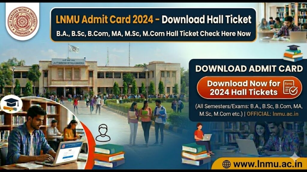 LNMU Admit Card 2024 28 out Download Hall Ticket at @lnmu.ac.in