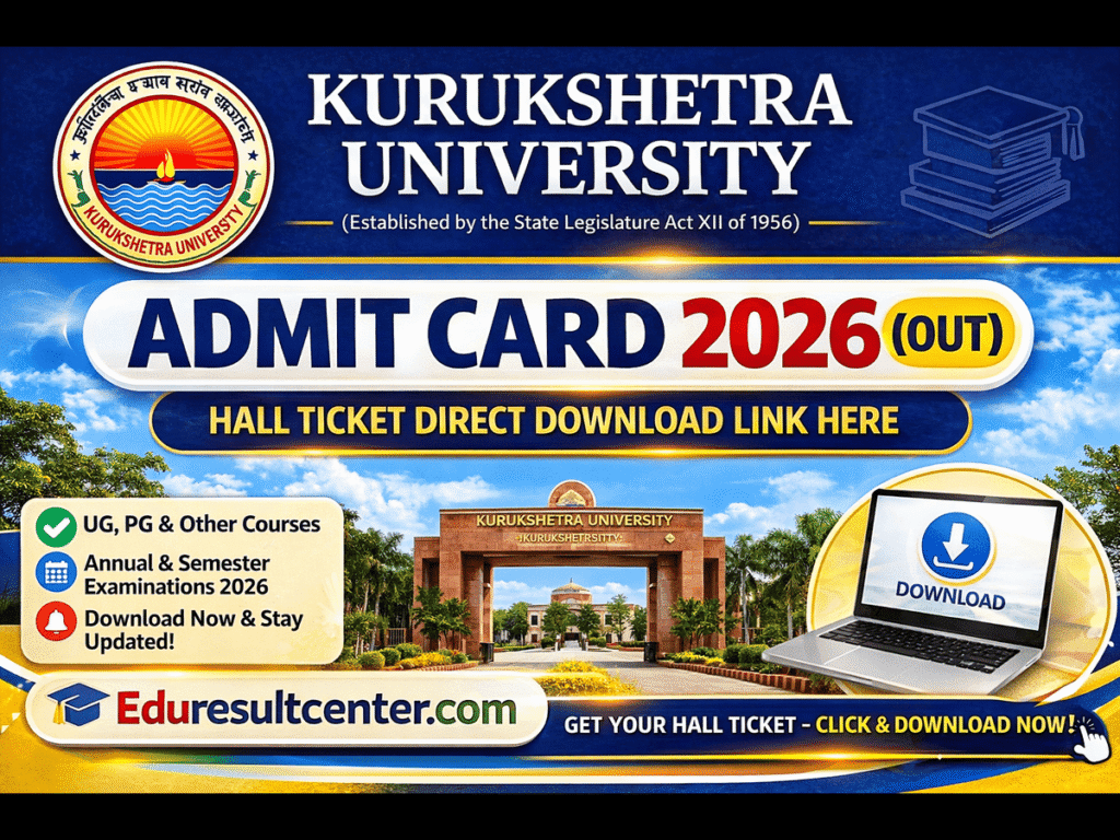 KUK Admit Card 2026