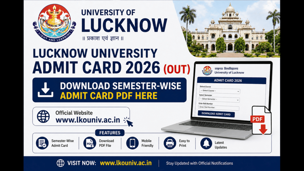 lucknow university admit card 2026